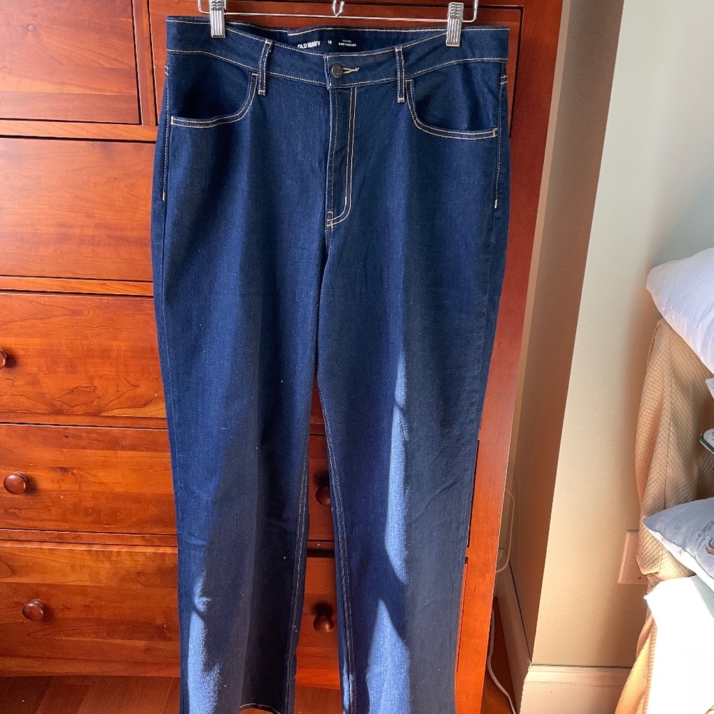 Old Navy WOW High Rise Wide Leg Jean Size 16